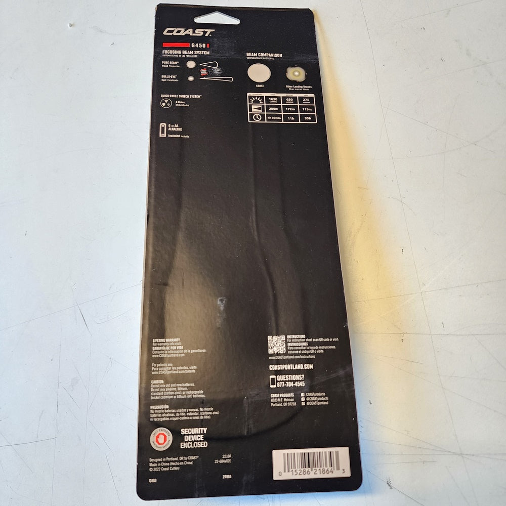 G450 1630 Lumens Alkaline LED Handheld Flashlight (21864) G450 1630 Lumens Alkaline LED Handheld Flashlight (21864)